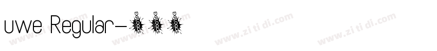 uwe Regular字体转换